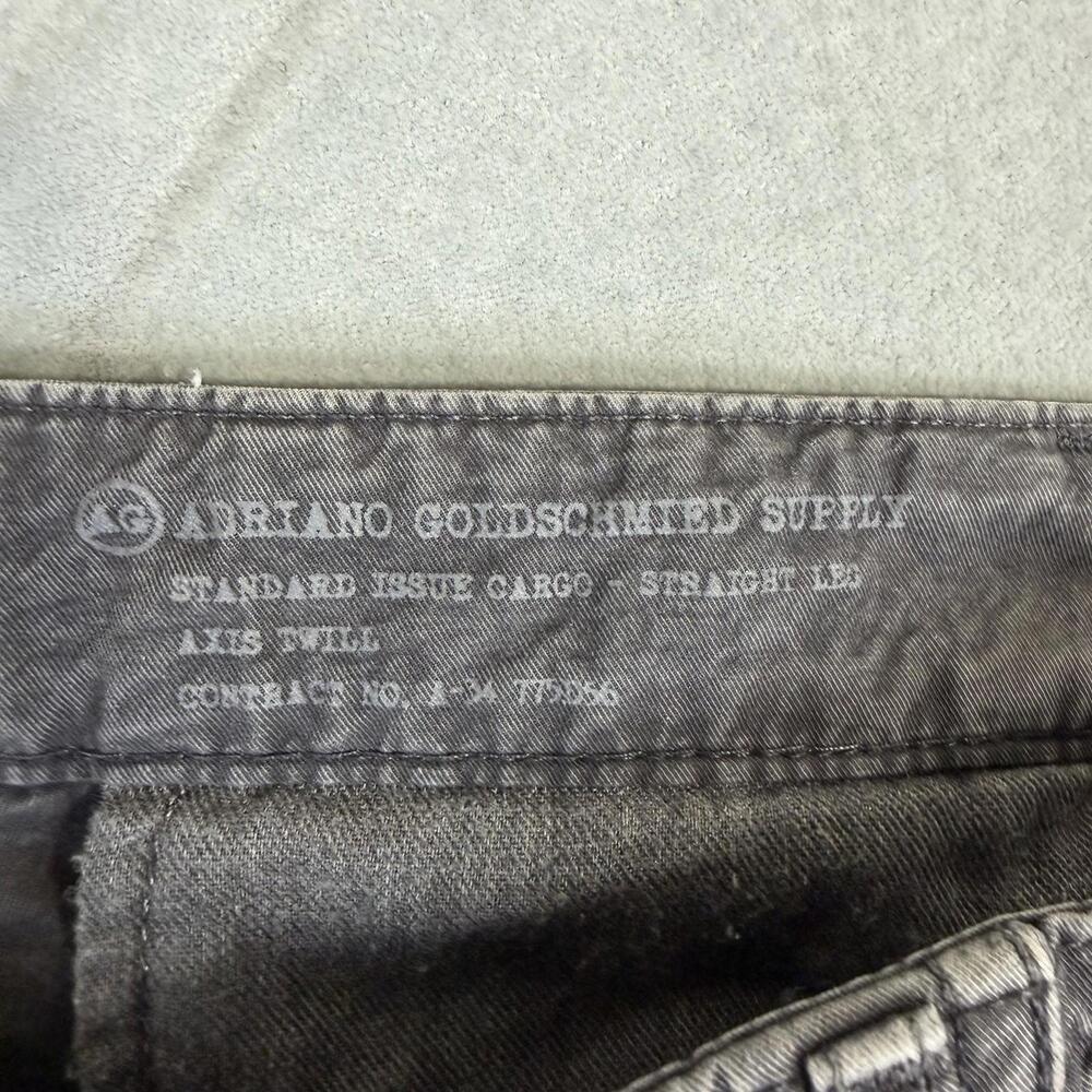 AG Adriano Goldschmied Supply Cargo Pants Mens 38 Gray Standard Issue Army USA - Picture 6 of 8